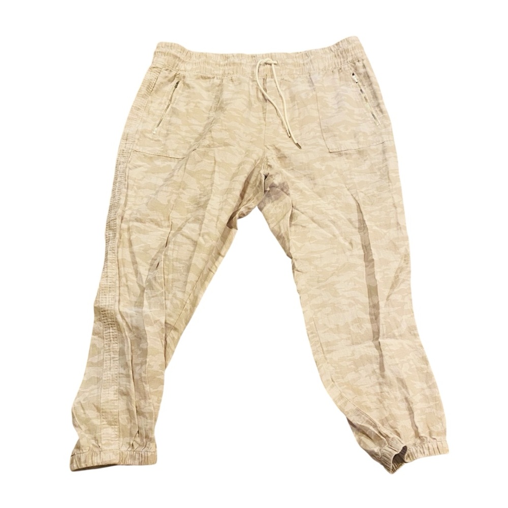 Athleta Cabo Tide Linen Jogger-Neutral Camo-Size 22 - Picture 5 of 10